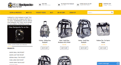 Desktop Screenshot of clearbackpacks.com