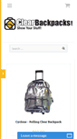 Mobile Screenshot of clearbackpacks.com